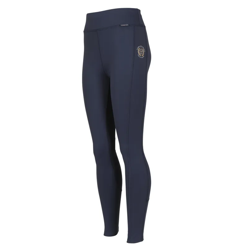 Aubrion Young Rider Team Non-Stop Tights - Navy-1